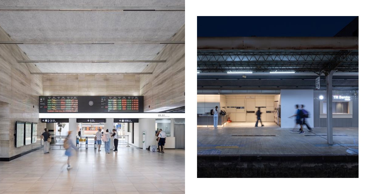 彰化車站全新登場！極簡明亮的空間設計，為乘客提供更清晰指引