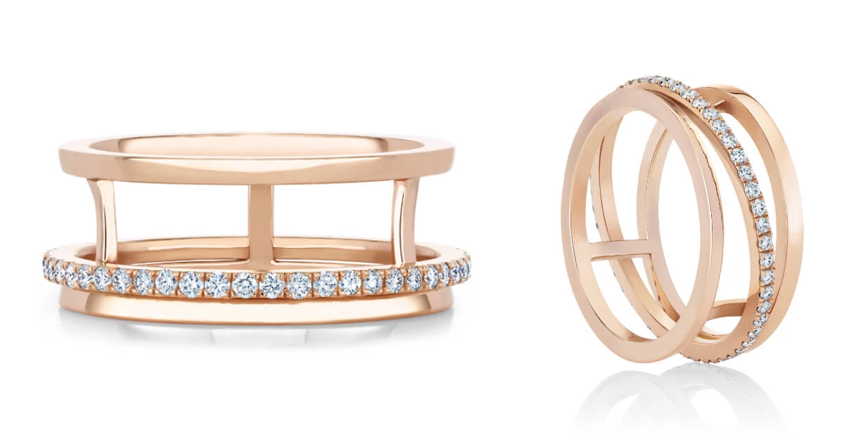 De Beers Horizon 18K玫瑰金戒指,NT$ 113,000