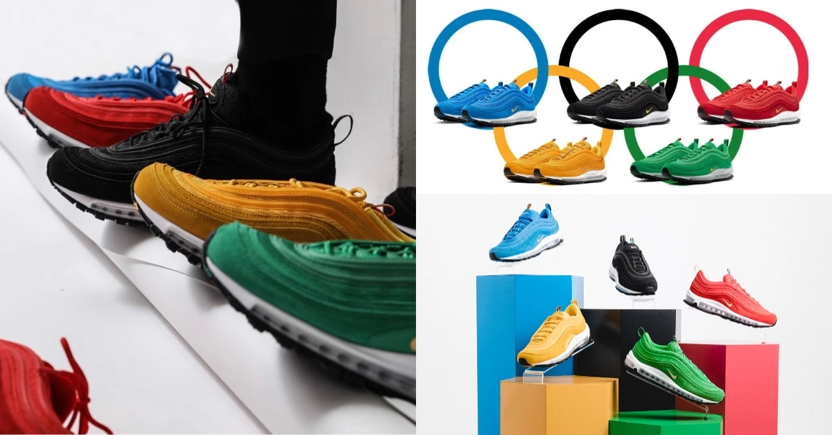 Nike奧運鞋大完勝!五環配色Air Max 97「子彈鞋」全員到齊,網友:準備揪團搶鞋啦!
