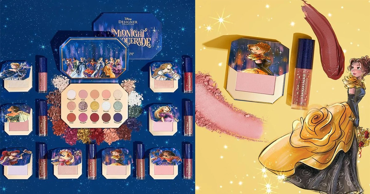 ColourPop X 迪士尼推出「公主化妝舞會彩妝盤」,8款公主系列今晚就用它一圓公主夢!