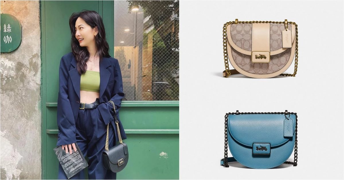 Coach「半月包」才上市已賣翻!老花圖紋、鏈帶 、半圓造型 ... 50年代復古美學,昆凌、曾之喬撞包也甘願