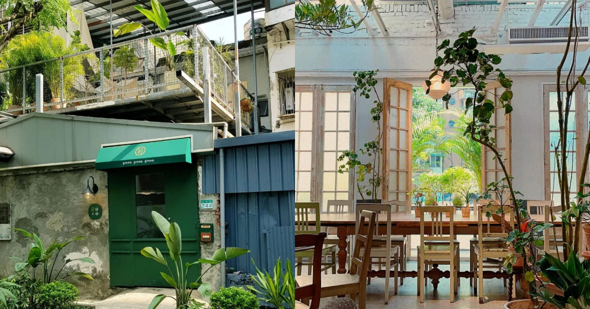 大安區咖啡廳推薦「綠咖生活概念店」，植物系老屋別有洞天，「野菜湯咖哩」一試就愛上！