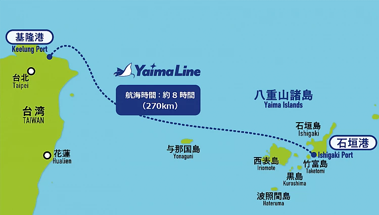 航班採夜間出發設計,旅客在基隆港登船後隨即進入海上慢節奏,伴著夜色入睡,隔日清晨就能抵達石垣島,等於把航程變成一晚的睡眠時光。