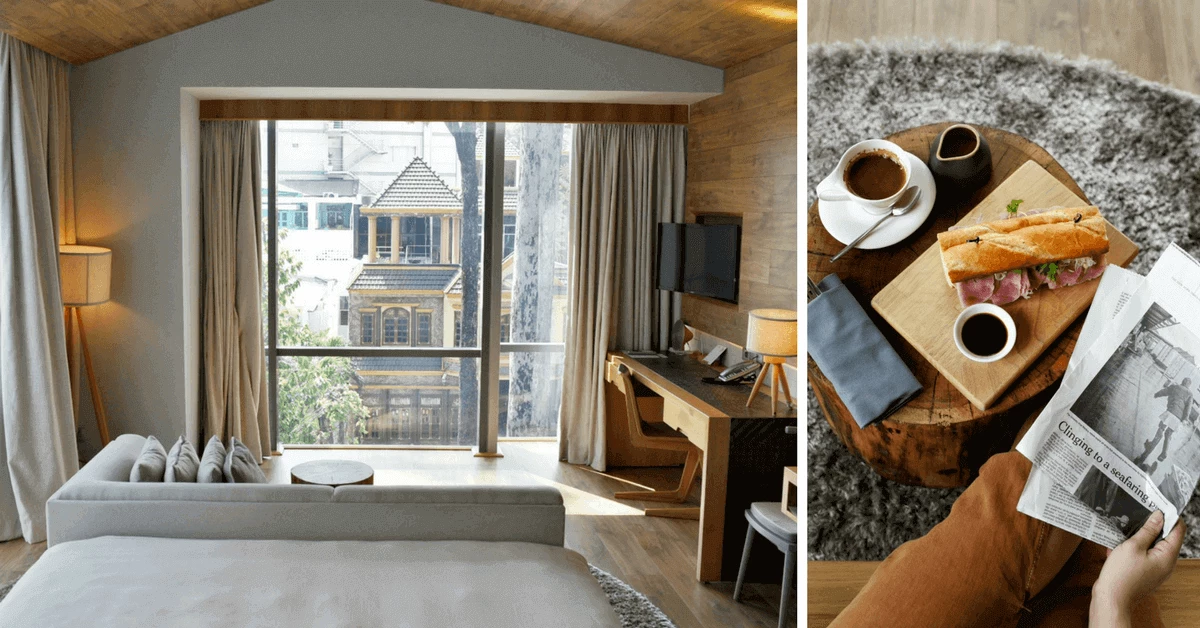 胡志明市最好拍的旅館!時髦木屋 Fusion Suites 懸浮浴缸、床上豐盛早餐,美到想賴在房間一整天