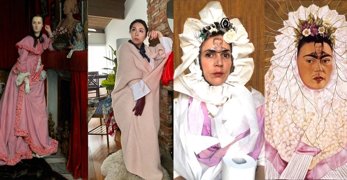 拋開疫情負能量!美國《蓋蒂博物館》發起Cosplay挑戰,民眾用居家物品重現經典藝術