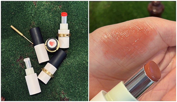 AHRES 新生訂製護唇膏/3色選(潤透、甜裸、緋紅),NTD1,520;補充內芯,NTD1,000