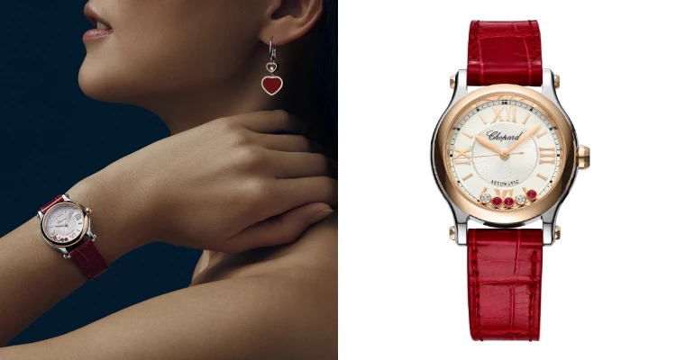 來自Chopard的代表作「Happy Sport」系列,絕對是《Bella儂儂》讀者們的最佳選擇!與其他品牌腕錶的靜態設計不同,這系列讓數顆璀璨小鑽石能在錶盤上自由滑動,展現蕭邦最具代表性的獨創工藝。