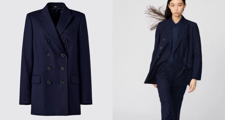 由創意總監Clare Waight Keller親自操刀打造的支線系列「Uniqlo:C」,完美展現了她標誌性的鬆弛美學風格,寬鬆且立挺的剪裁,不僅帶來極致的舒適感,更傳遞出自信且從容的行事態度。而這件海軍藍雙排釦西裝外套,無疑正是本季秋冬的代表作,