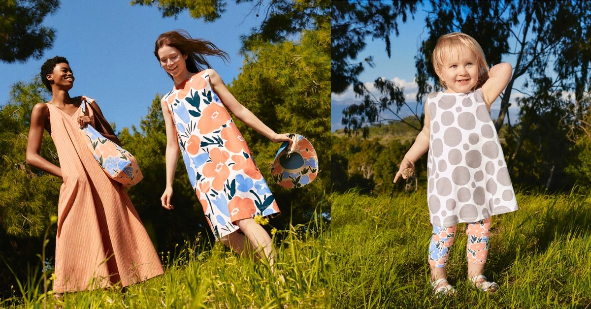 Uniqlo五度聯名Marimekko!7款「人氣印花」登場,細肩帶洋裝對抗高溫,這款肩背包男女生通殺