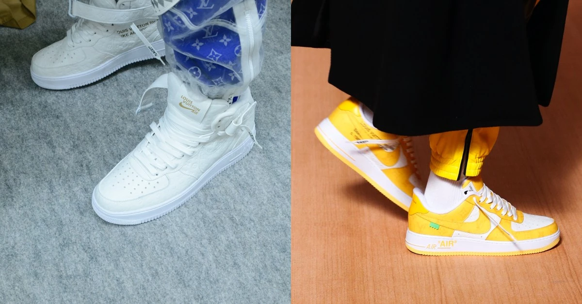LV Nike聯名球鞋暴動登場!2022早春男裝系列首曝光 ,經典「Air Force」套上老花、撞色鐵定“搶不到”!