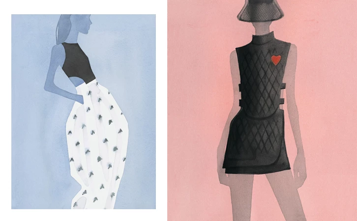 瑞典籍藝術家Mats Gustafson為《Dior Magazine》操刀繪製的高級訂製時裝與高級成衣的插畫作品,美麗動人,值得收藏。