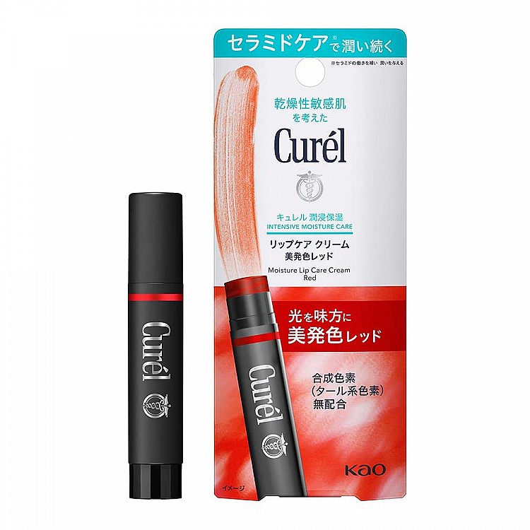 Curel 潤浸保濕光透勻彩潤唇膏-莓果紅，NTD450