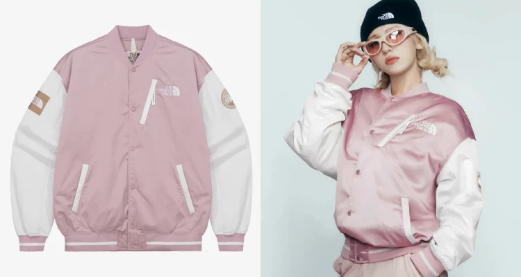 The North Face不只在機能外套領域獨佔鰲頭，對於潮流單品，如：棒球外套，也是下了不少功夫。就像這款，以品牌經典的戶外精神為基礎，卻透過粉紅與白色的拼接設計帶出柔和的層次感，讓整體造型既運動又充滿少女氣息。