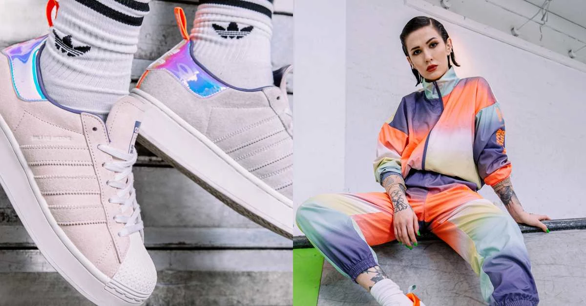少女們準備失心瘋!Adidas這雙柔霧粉球鞋好夢幻,彩虹漸層色成套運動服運動、日常都百搭