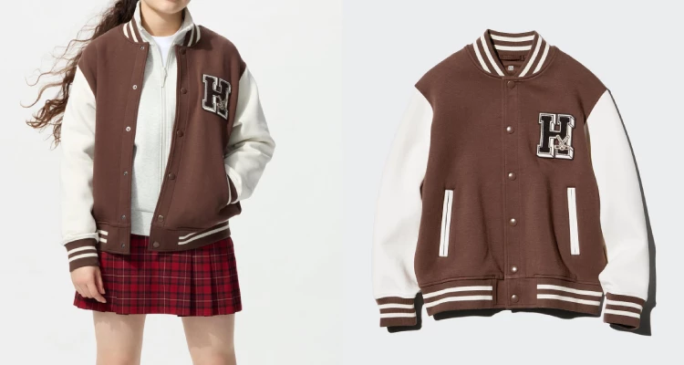 雖說Uniqlo這件棒球外套被歸類在童裝範圍，但對於身高約 150～160 公分的小隻女孩來說，版型和剪裁其實非常友善，穿起來既俐落又舒適。由於尺寸偏小，整體比例非常適合這個身高範圍，不會出現過於寬鬆或壓身的感覺，輕鬆就能展現小巧的身形優勢。