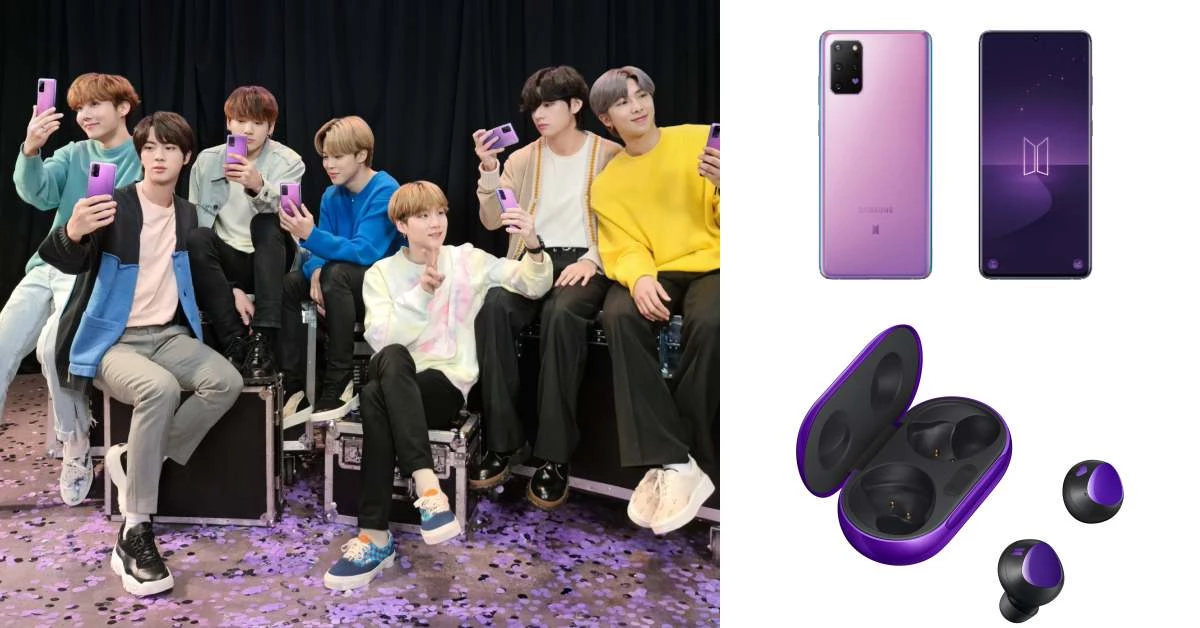Samsung攜手BTS防彈少年團推新機,絕美紫色、藍芽耳機3大亮點,跟BTS連線就靠它!