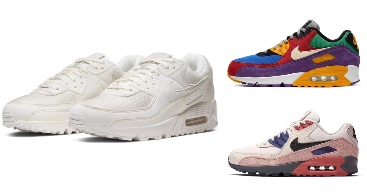 Nike增高鞋AirMax90誕生30年!推出奶茶白、珊瑚橘、螢光粉配色夢幻新款