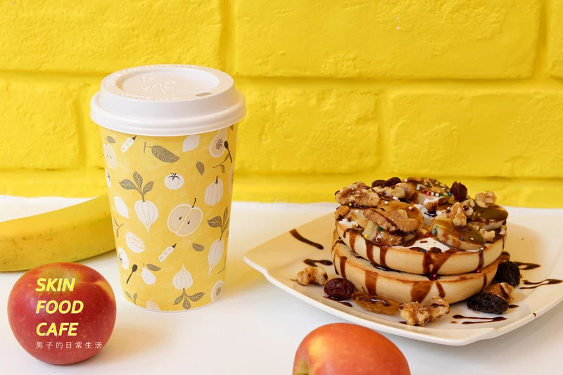 SKINFOOD TW CAFE,韓國美妝品牌台灣首間鬆餅咖啡店,明亮鮮黃可愛首爾空間