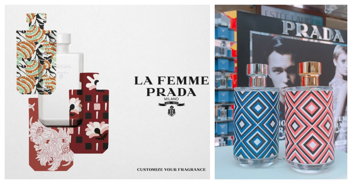 Prada七夕香氛獻禮,客製化瓶身搭配專屬緞帶,展現經典工藝精神!