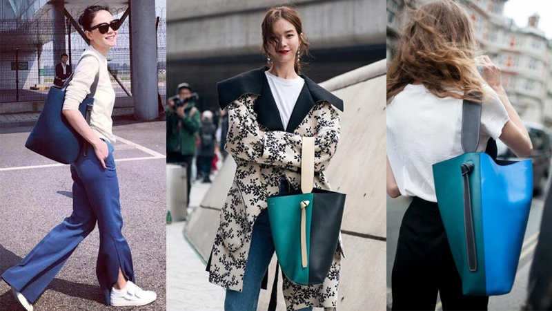 CÉLINE 撞色托特包怎麼背？街拍達人和王菲都超愛