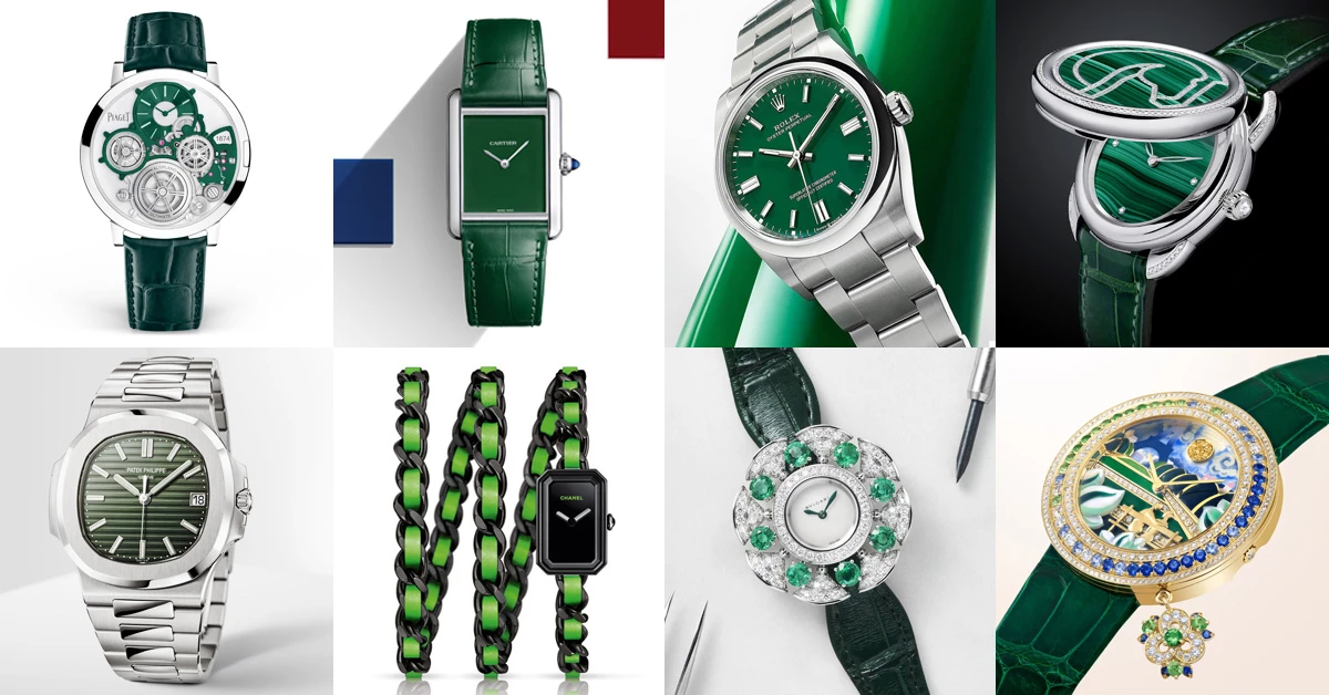 2021腕錶推薦“綠色系”Top 11!Cartier、Hermès…Rolex這支終年熱賣