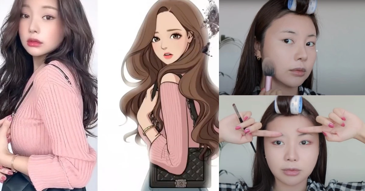 韓美妝Youtuber神級還原《女神降臨》任朱靜！超猛化妝術教學，下滑5步驟一起變身漫撕女！
