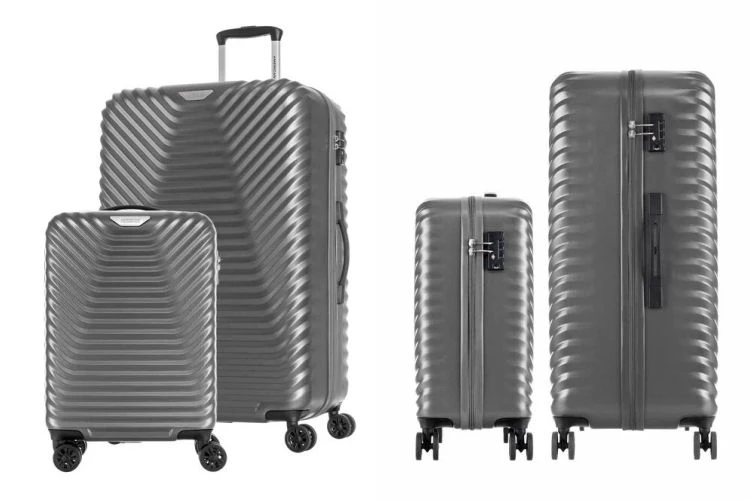 同樣來自American Tourister 的還有這款Sky Cove系列。面板紋理取自海灣線,帶有柔和的流動感,外型簡約,是全家人都能輕鬆駕馭的款式。