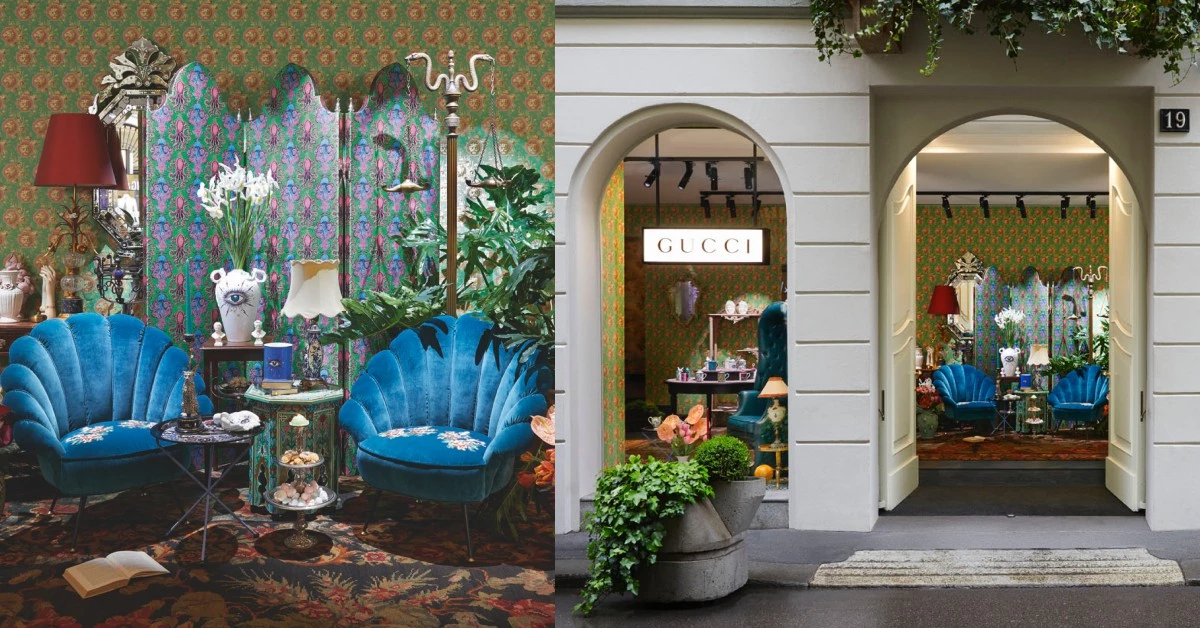 把家裡變成時尚宮殿!Gucci Décor家飾貝殼扶手椅、精美瓷器米蘭絕美登場
