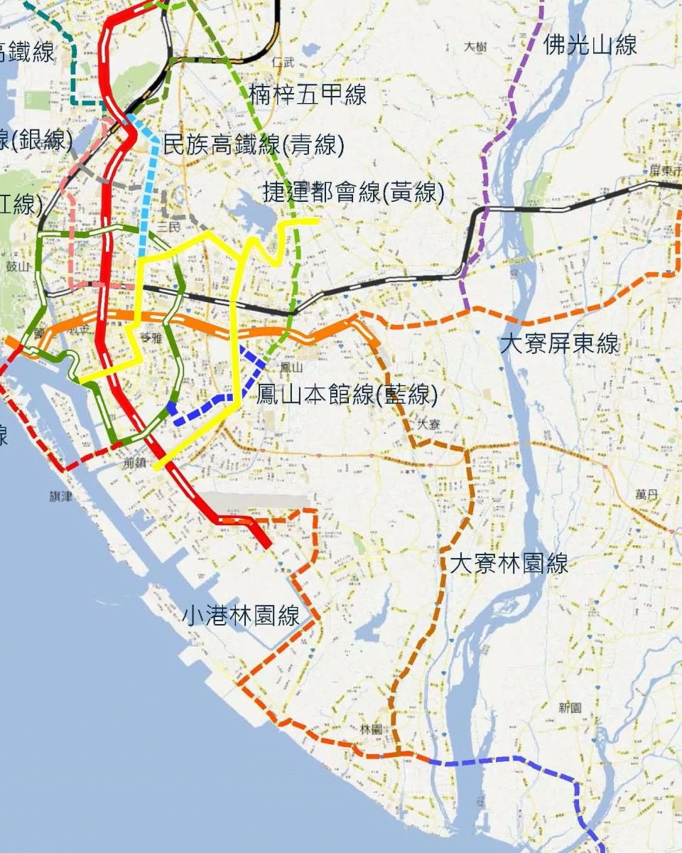 高雄市捷運局目前正積極推動「小港林園線」工程,並將採兩階段施工。第一階段為 RL1 至 RL3(鄰近 R3 小港站的前 3 站),預計於 2030 年完工通車;全線通車則規劃於 2034 年。未來亦有機會與「大寮林園線」串聯,打造更加完善、便利的交通路網。