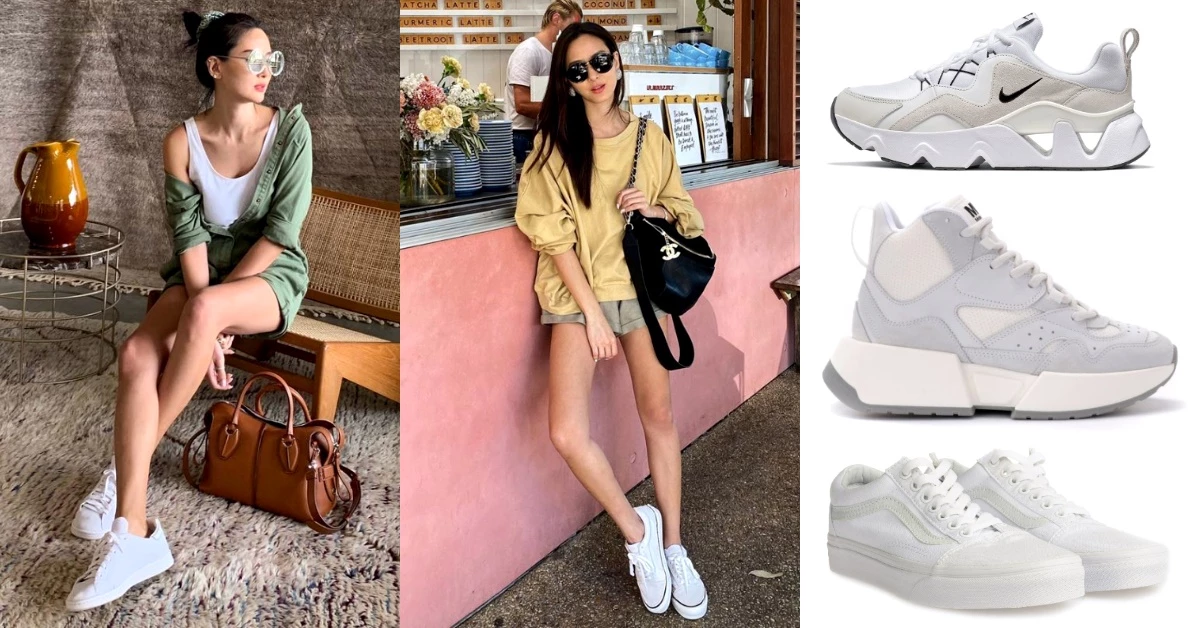 孫芸芸認證的4款小白鞋！Nike、Keds、Vans..襯出大長腿，白鞋控千萬別錯過