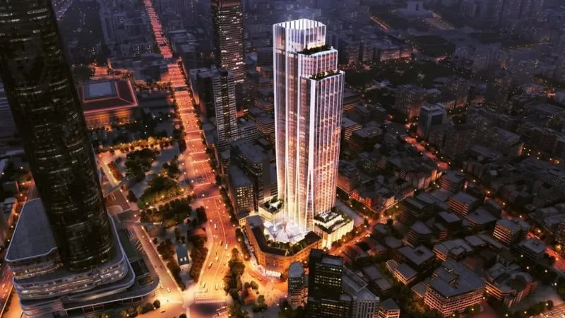 中華郵政塔規劃 47 層，建築高度超過 150 公尺，將成為台北全新的金融地標。設計靈感取自台灣的「蘭花」，外觀呈現自基座生長而出的線性分枝造型，轉譯植物優雅的線條語彙，並以階梯式量體堆疊手法，弱化整體的厚重感。日治時期的北門郵局主體建築將完整保留，後方數棟非歷史建築則將拆除。新舊建築之間將以帶有弧形玻璃天窗的中庭串連，達到歷史與現代的平衡共存。