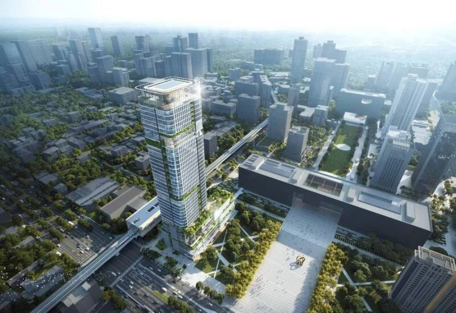 坐落於台中市政府旁，即將迎來高達 208 公尺、規劃 43 層的地標建築，並引進「環球購物中心」。G9-1 土地開發案由冠德建設與中鹿開發獲選為最優申請人，並邀請日本設計株式會社與趙英傑建築師事務所合作規劃設計。大樓底層商場將由冠德集團旗下 Global Mall 統一經營，預計最快 2029 年開幕，可串連台中捷運綠線「市政府站」。