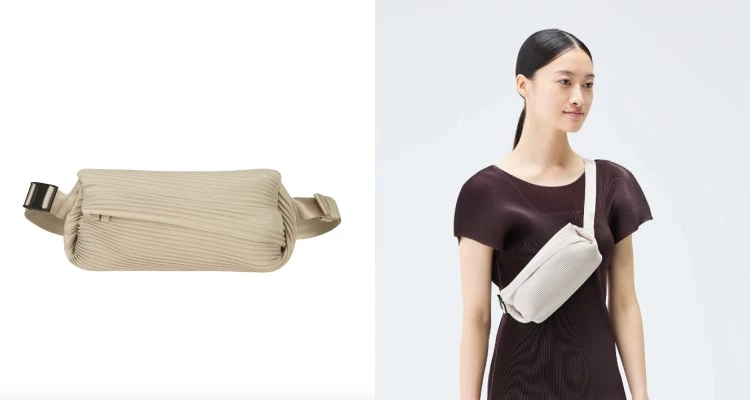 Bao Bao Issey Miyake這款腰包推薦給喜歡特別單品的時髦女孩們，品牌標誌性的褶皺結構重新詮釋日常配件。
