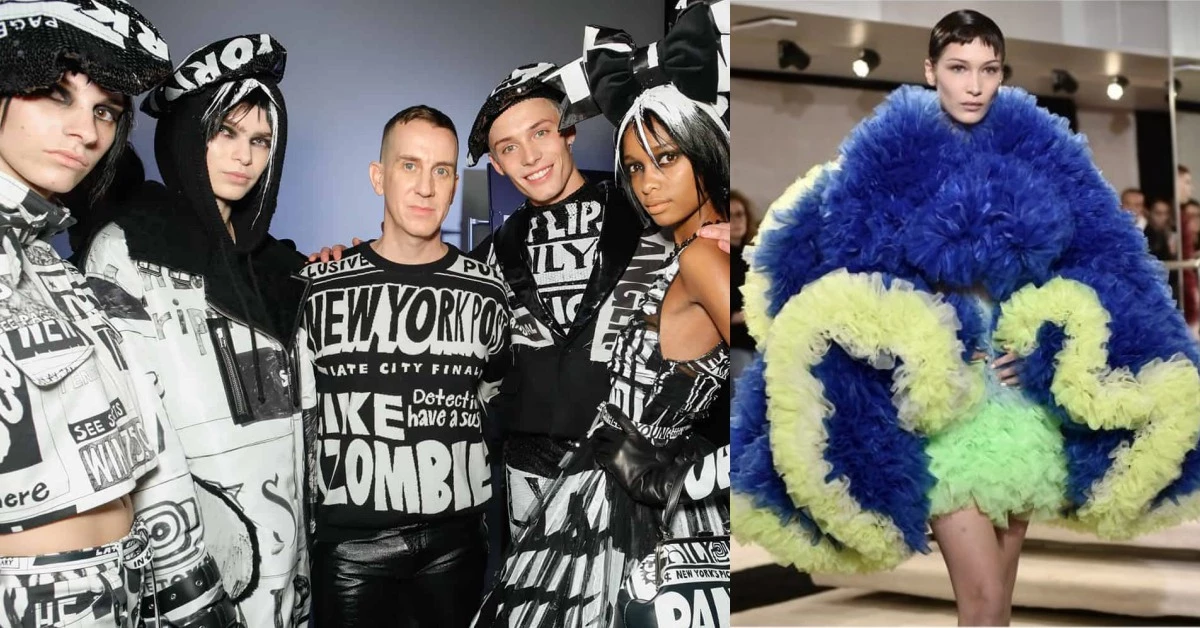 紐約時裝周亮點！Jeremy Scott報紙頭條變衣服、阿嬤級超模搶版面