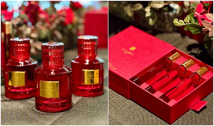 【NUIT ROUGE 紅色夜宴】香精系列100ml / NT 10,880;15ml / NT 2,200 三款香氛 3×15ml 禮盒/ NT 5,980
