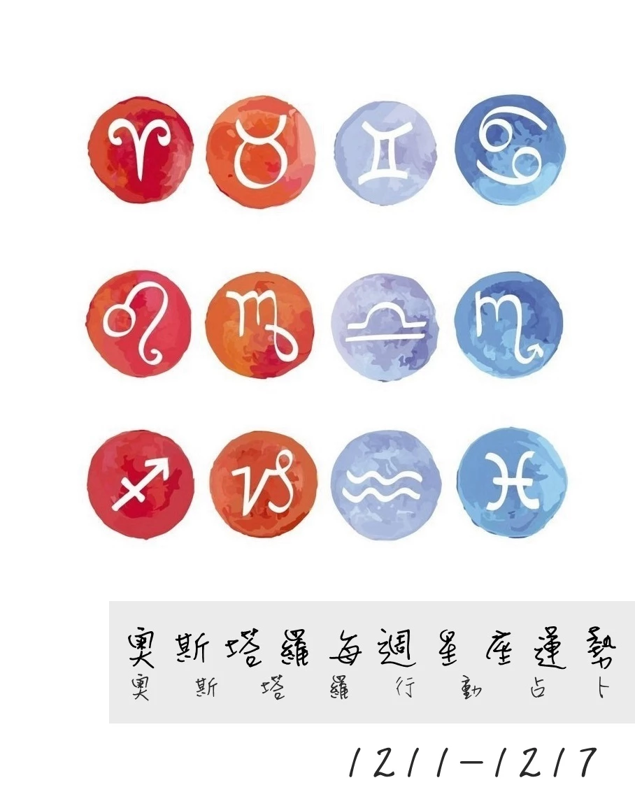12星座一周運勢