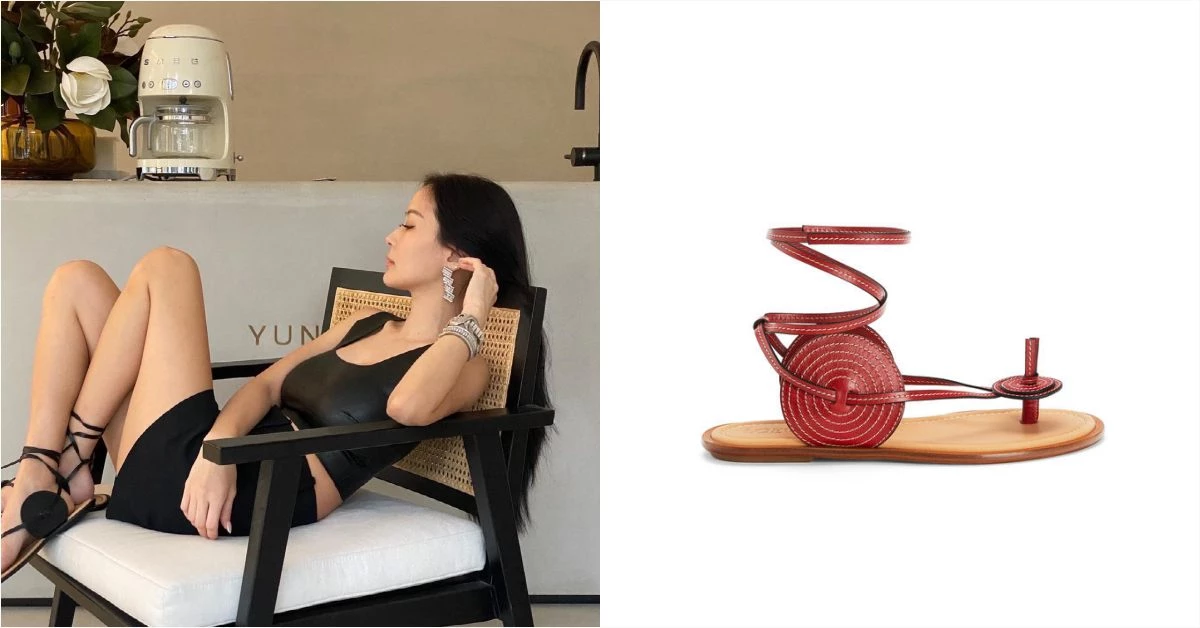 「綁帶涼鞋」推薦Top10！LV、Celine、Gucci、YSL...孫芸芸在家工作穿搭靠Loewe