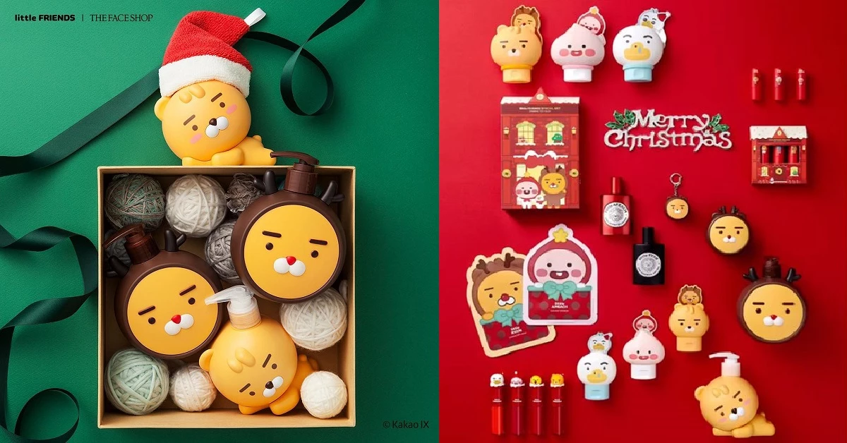 The Face Shop與Kakao Friends聖誕聯名!萊恩化身超萌麋鹿