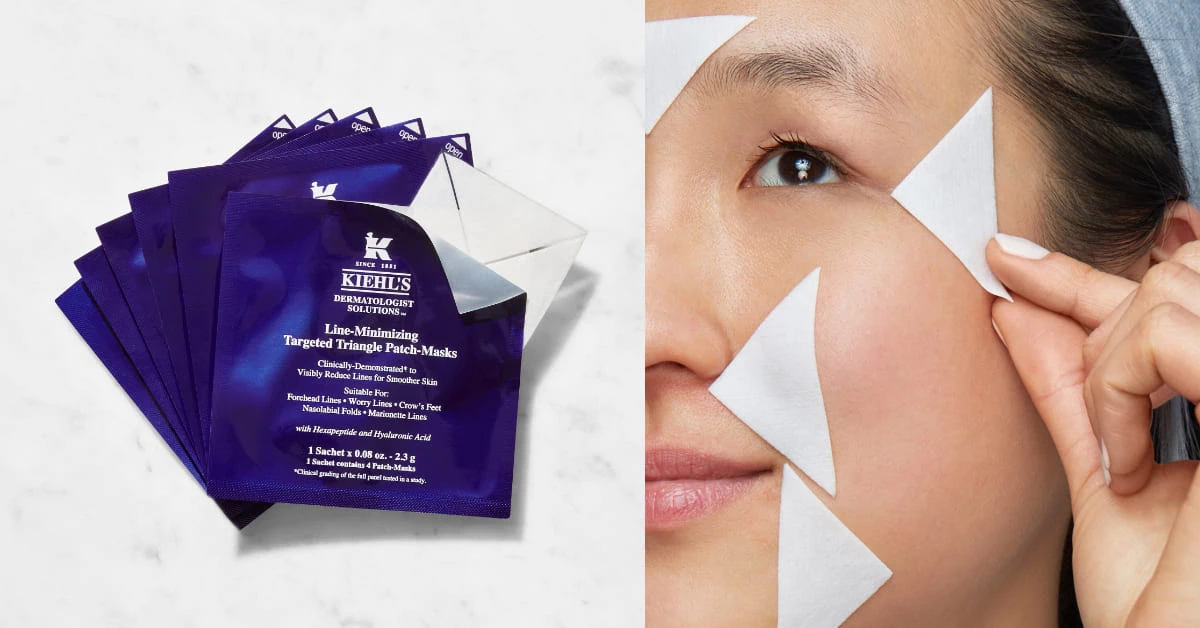 Kiehl's把便利貼敷上臉?首推三角面膜「局部敷臉」,哪裡乾就敷哪裡!