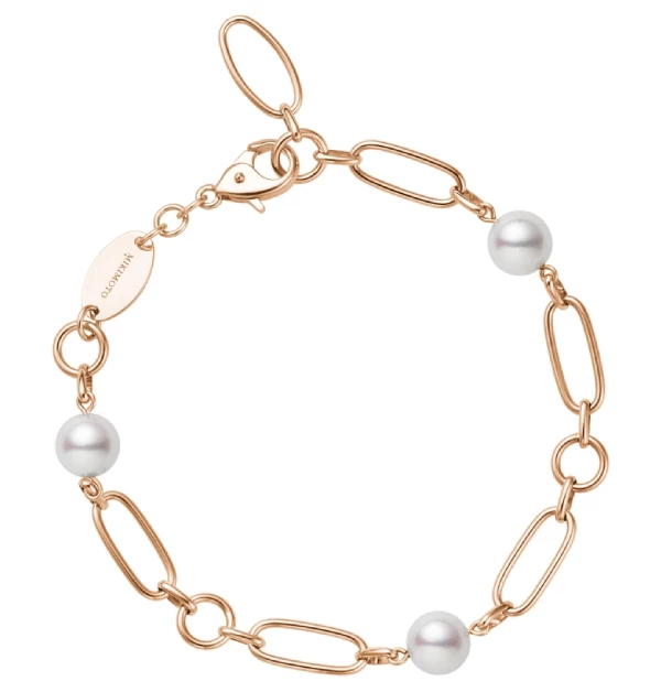 Mikimoto「M Code」粉紅金珍珠手鍊,NTD 58,000