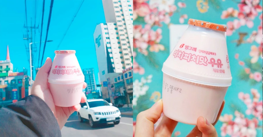 首爾必買！韓國香蕉牛奶飲料品牌推出夢幻「荔枝蜜桃」口味啦