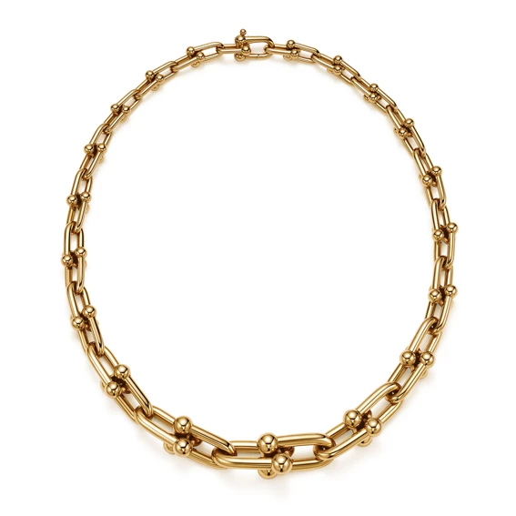 Tiffany Hard Wear系列，鏈結設計18K金項鍊，363,000元。