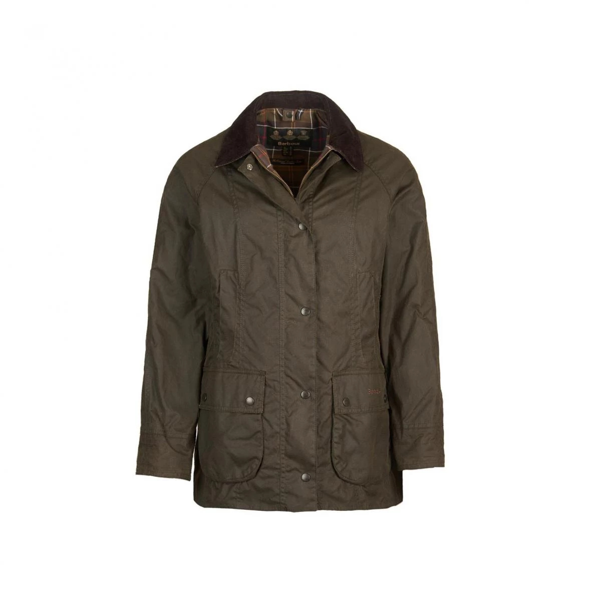 橄欖綠色的 Beadnell 為 Barbour 原創系列中唯一女款,以經典 Bedale 為藍本,調整腰身線條使剪裁更修身。採用 6oz 蠟棉布料製作,既防風又具英倫優雅。自2010年推出以來深受凱特王妃、Olivia Palermo 與 Alexa Chung 喜愛,完美體現低調奢華的英式風範。
