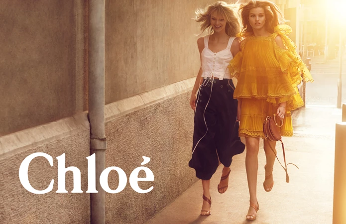 Chloé 2017年窗下廣告代言人，由新生代名模Luna Bijl及Ukrikke Hoyer展現品牌一貫的優雅的魅力。
