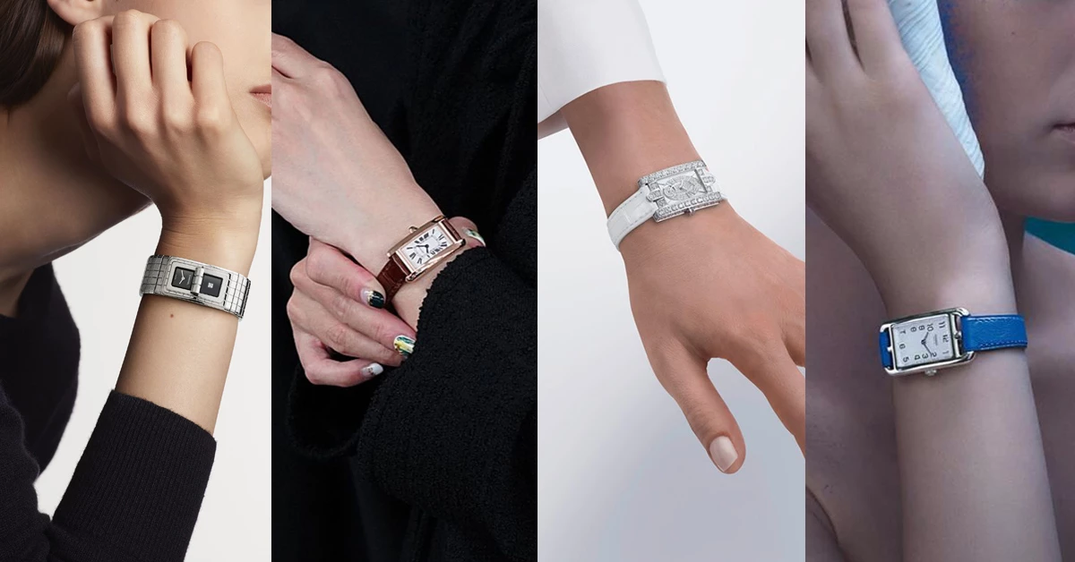 「長方形錶」推薦Top 6!Cartier、Chanel、Hermès....優雅指數完勝方形與圓形錶
