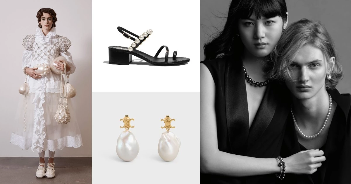 2021年春夏流行關鍵字是「珍珠光」,Chanel、Celine ...6大品牌強推珍珠設計,H&M年度聯名上架就秒殺