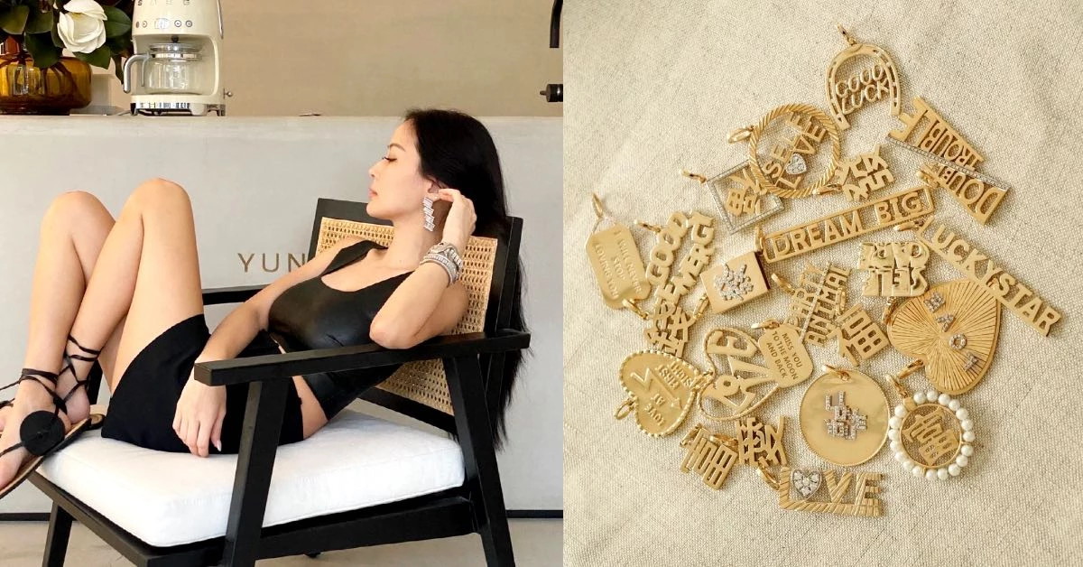 孫芸芸個人品牌飾品5大趨勢!中英文字母設計很流行,女孩小腿上的細腳鍊是吸睛重點
