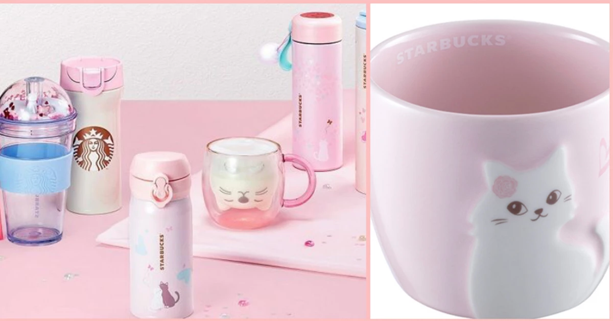 星巴克情人節推新品!粉嫩喵星人化身馬克杯萌翻妳