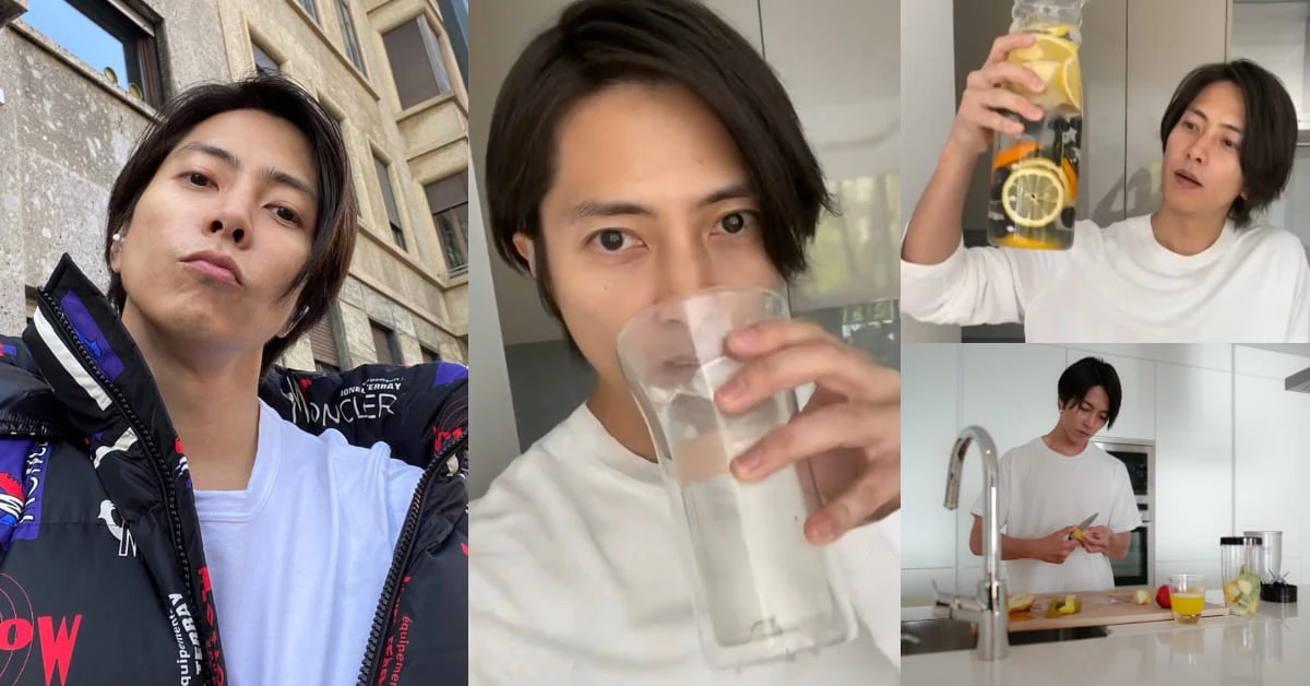 新一代完美老公！山下智久自製營養「水果水」，男神公開養顏食譜原來是靠這「三種果」
