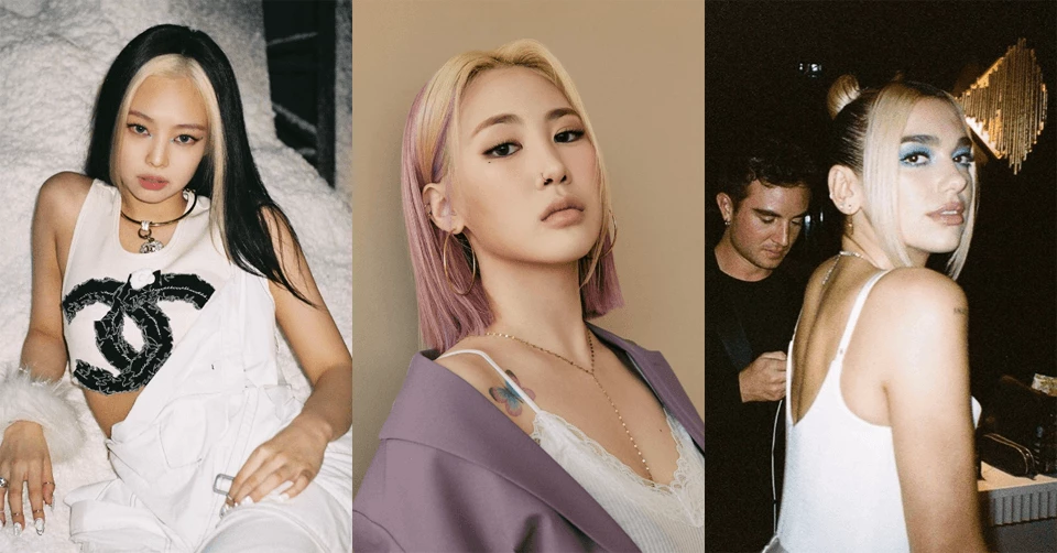BLACKPINK Jennie都在瘋的「觸角染」！2020染髮流行撞色瀏海，讓你秒變時髦歐膩